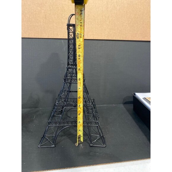 Black Metal Wire Eiffel Tower Votive Candle Holder Home Decor Item - Picture 6 of 10